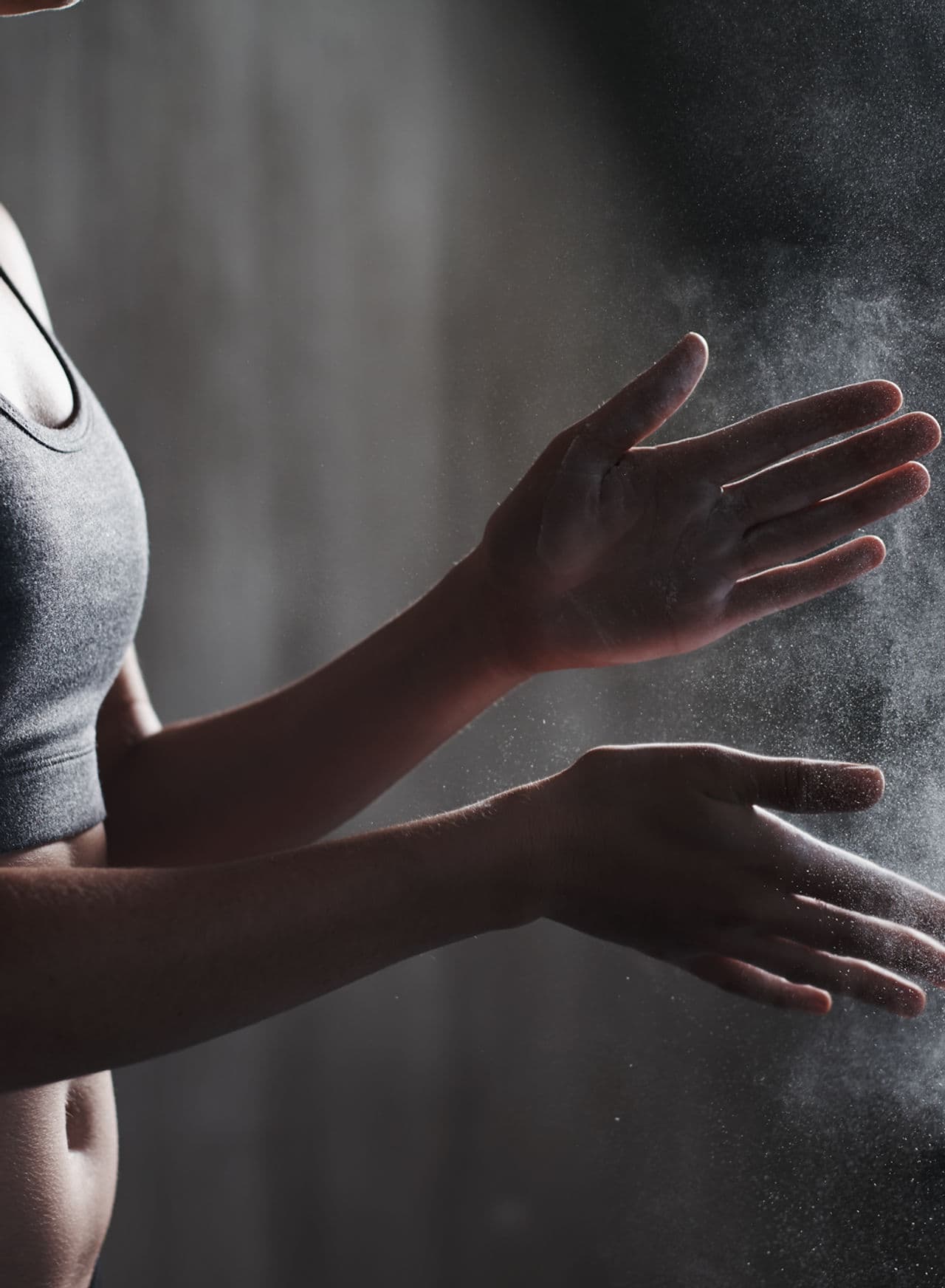 Athlete preparing to play